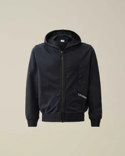 Kids C.P. Company Vêtements 4-8 Ans^U16 Light Fleece Mixed Zipped Hoodie