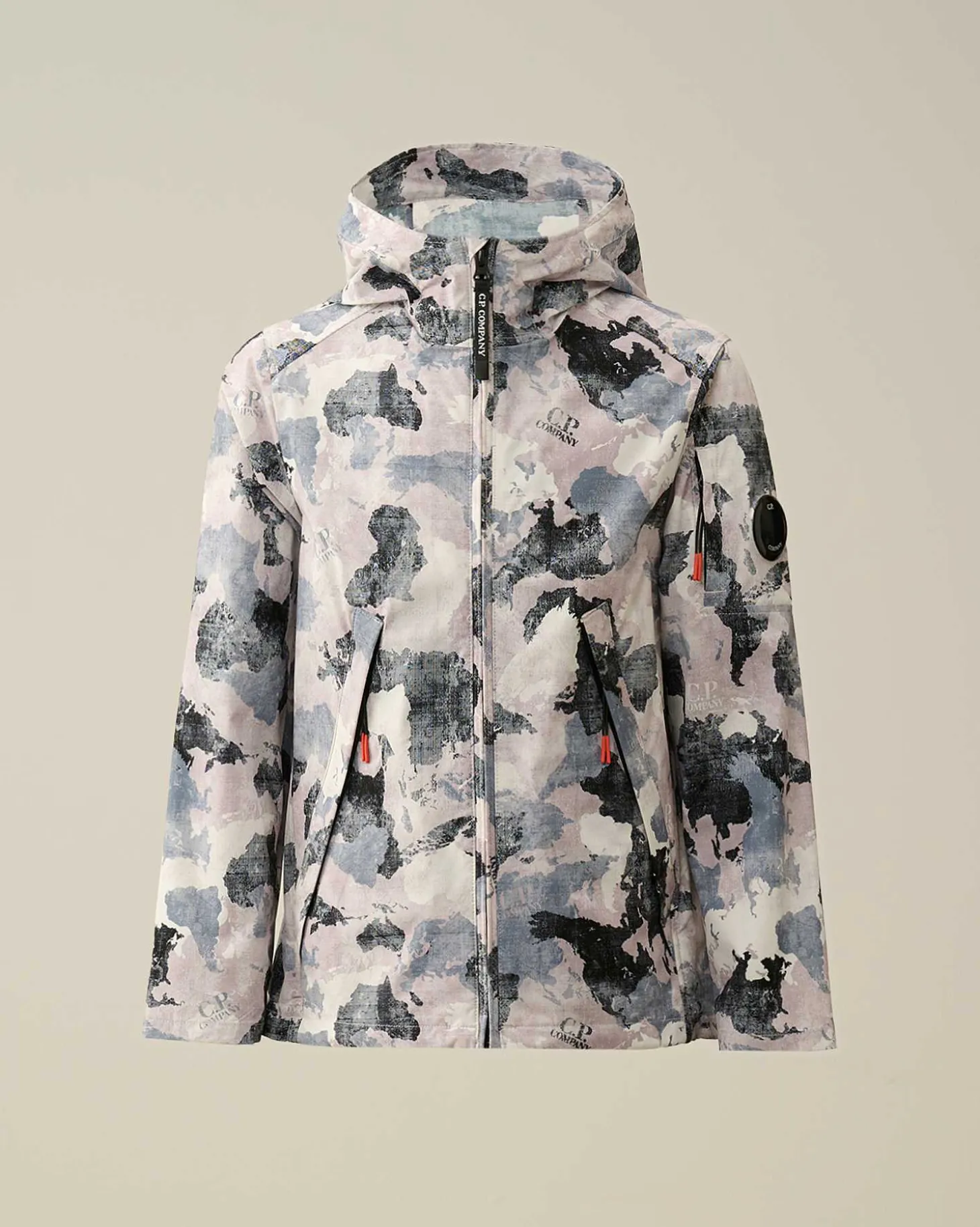 Kids C.P. Company Vêtements 10-14 Ans^U16 Pro-Tek Printed Hooded Jacket