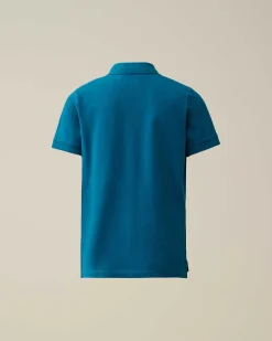 Kids C.P. Company Vêtements 10-14 Ans^U16 Stretch Piquet Logo Polo Shirt