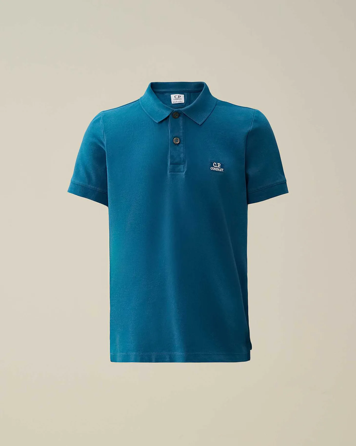Kids C.P. Company Vêtements 10-14 Ans^U16 Stretch Piquet Logo Polo Shirt