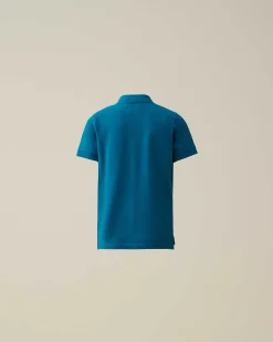Kids C.P. Company Vêtements 2-3 Ans^U16 Stretch Piquet Logo Polo Shirt