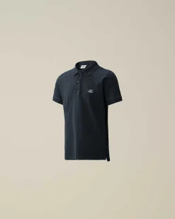 Kids C.P. Company Vêtements 2-3 Ans^U16 Stretch Piquet Logo Polo Shirt