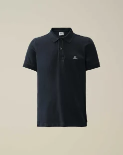 Kids C.P. Company Vêtements 10-14 Ans^U16 Stretch Piquet Logo Polo Shirt