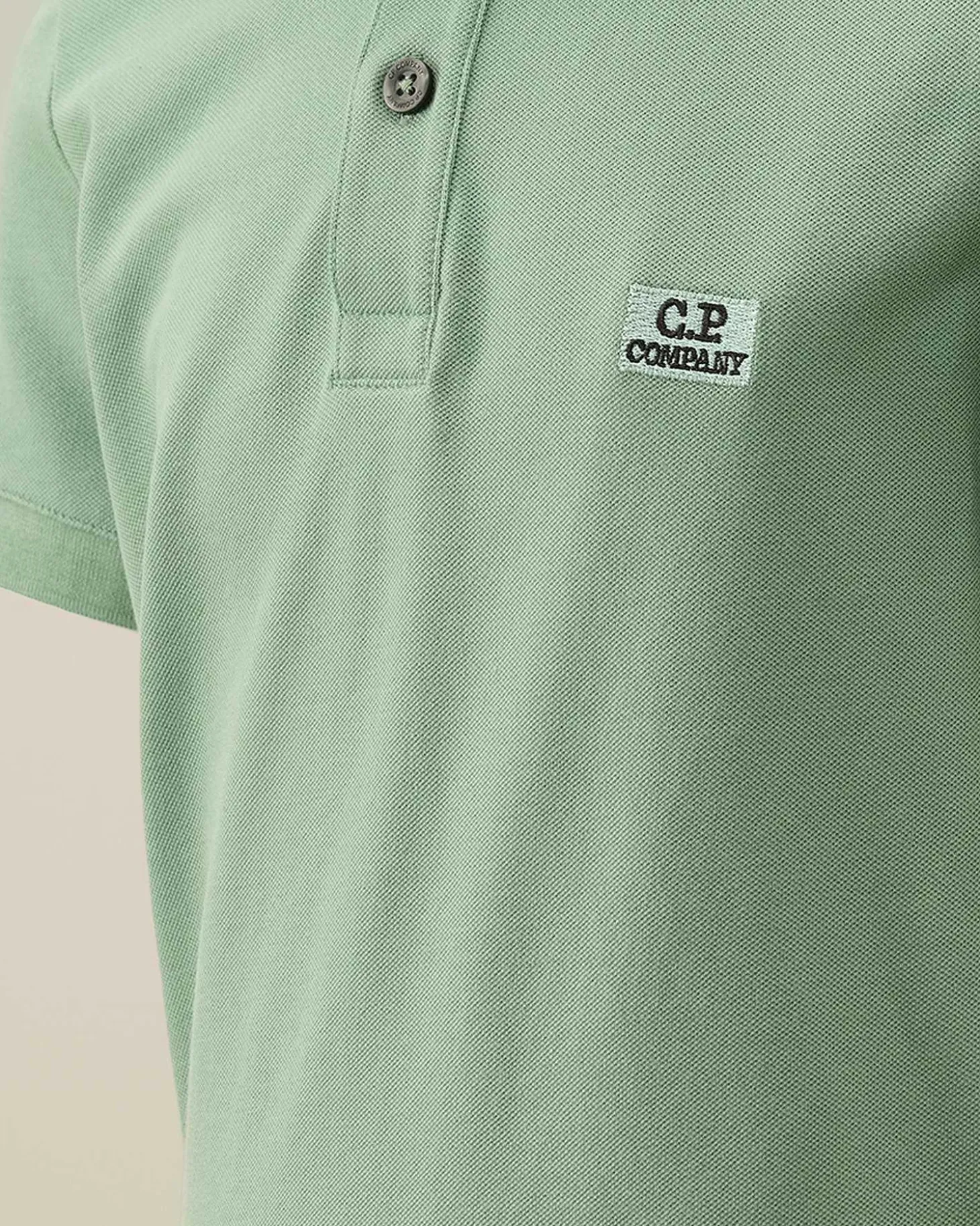 Kids C.P. Company Vêtements 10-14 Ans^U16 Stretch Piquet Logo Striped Collar Polo Shirt